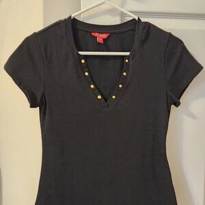 New Guess Black Studded Shirt Size S